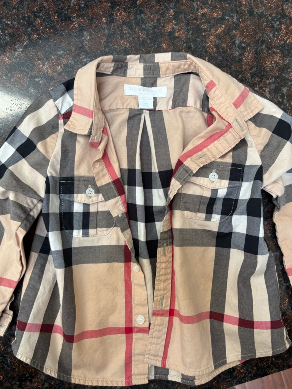 Burberry baby boy button down
